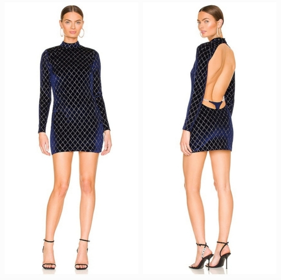 BNWT NBD Calista Dress in Navy - Picture 1 of 6